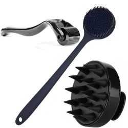 KBS Hair Scalp Massager Shampoo Brush with Soft Silicone Bristles for Anti Dandruff Removal Head Massager Prevents Hair 