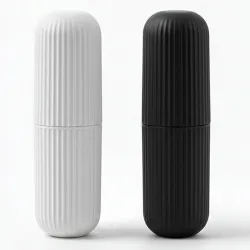 KBS Toothbrush Case Cover (Pack of -2) Capsule Shape Travel Holder Storage Box