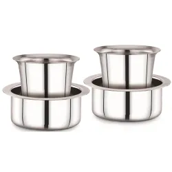 KC Stainless Steel Dabara Set (Set of 4)