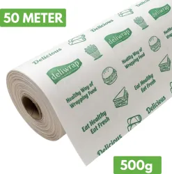 Kcofoil 50m Food Wrapping Paper Roll 500g