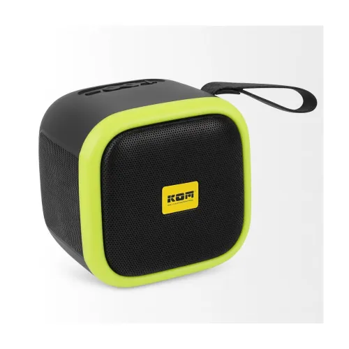 Image of KDM 350 Rumble Portable Bluetooth Speaker, 8W Output,Green Trim, 8 Hours Playtime, FM Radio, TWS Support, Type-C Chargin