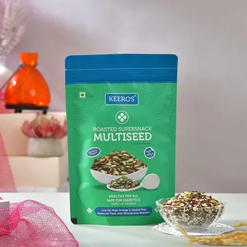 Image of Keeros Multi Seeds Mix Healthy Snacks | Sugar Free Diabetic Friendly Trail Mix