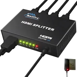 Keliiyo 1x4 HDMI Splitter 4K 1080P Video Converter