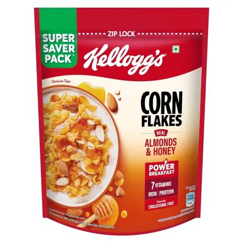 Image of Kellogg's Corn Flakes Real Almond Honey 1kg