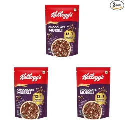 Kellogg's Chocolate Muesli | 12 In 1 Power Breakfast | No Maida No Palm Oil | India's Tastiest Muesli | 450g (Pack of 3)