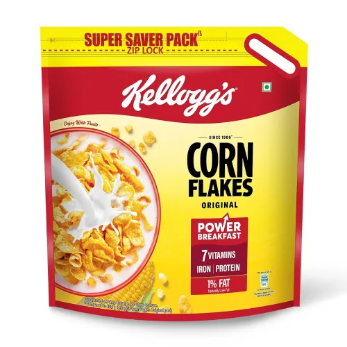 Image of Kellogg's Corn Flakes Original 1.2kg /1.15kg | Power of 5: Energy, Protein, Iron, IMMUNO NUTRIENTS, Vitamins B1, B2, B3 