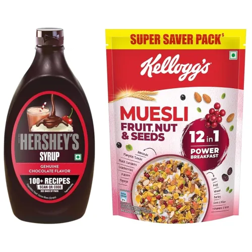 Image of Kellogg’s Hershey’s Breakfast Combo (Muesli 750g + Chocolate Syrup 1.3kg)