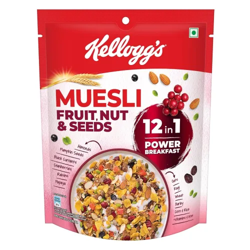 Image of Kellogg's Muesli Fruit Nut&Seeds 240G |12-In-1 Power Breakfast |India's No. 1 Muesli |Multigrain Breakfast Cereal