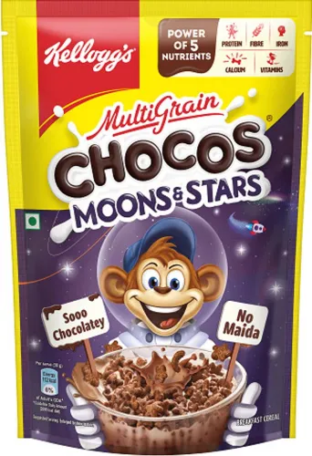 Image of Kelloggs Multigrain Chocos Moons & Stars (360g)