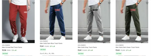 Image of Kelonbro Men's Track Pants at minimum 73% Discount
