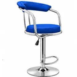 Kemon Modern Adjustable Swivel Bar Stool Chair with Backrest