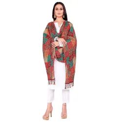 KEMZA Womens Printed Chinon Silk Dupatta