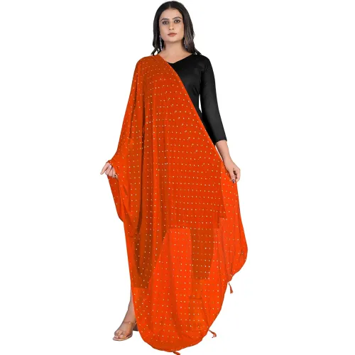 Image of KEMZA Women's Printed Chiffon Dupatta