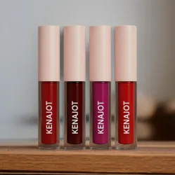 KENAJOT Wedding to Work Matte Lipstick – Pack of 4 Red Edition (Classic Red, Fuchsia Pink, Cherry Red, Deep Burgundy, 12 ml)
