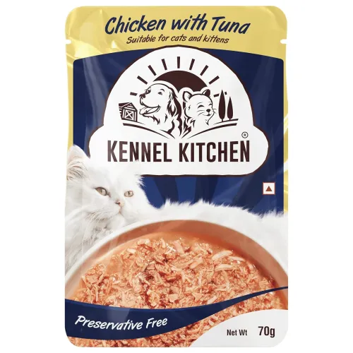 Image of Kennel Kitchen Shreds in Gravy | Chicken with Tuna 70g