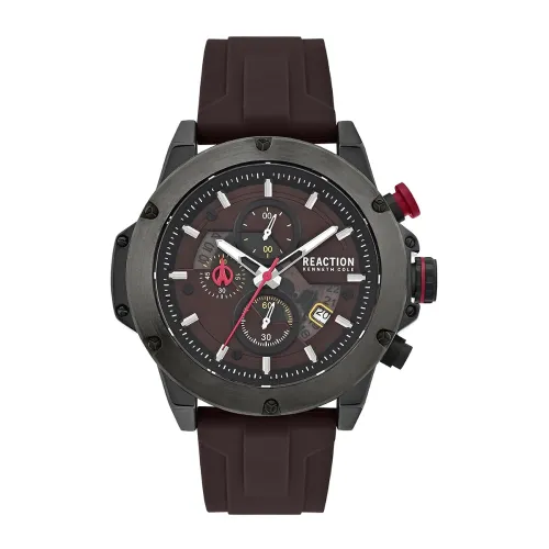 Image of Kenneth Cole Reaction Chronograph Brown Dial Watch for Men - KRWGO0071104