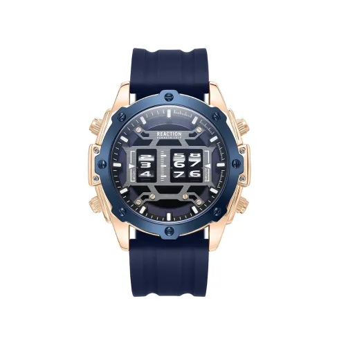Image of Kenneth Cole Reaction Blue Silicon Strap Watch for Men's 