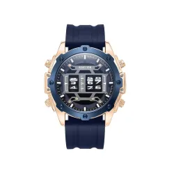 Kenneth Cole Reaction Blue Silicon Strap Watch for Mens 