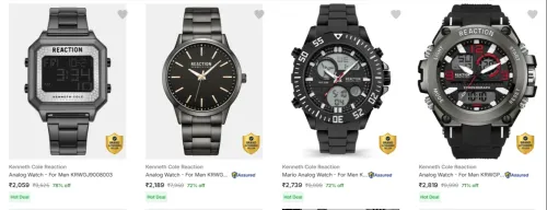 Image of Kenneth Cole Reaction Men's Wrist Watches at minimum 70% Discount