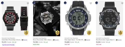 Image of Kenneth Cole Reaction Men's Watches upto 79% Discount