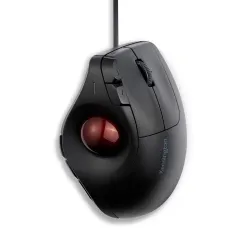 Kensington Pro Fit™ Ergo Vertical Wired Trackball Mouse, Easy Thumb Control, Precision and Smooth Tracking, Ergonomist-A