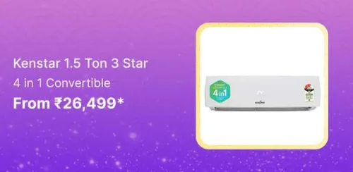Image of Kenstar 1.5 Ton 3 Star AC @ ₹26499 on Flipkart big Billion Days Sale