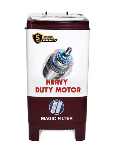 Image of Kenstar 8 kg Washer only Maroon, White (KSWA80NNNNLM)