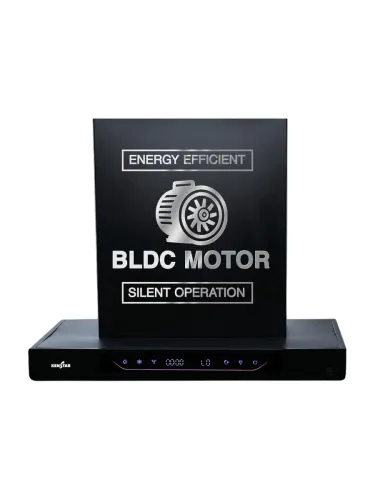 Image of Kenstar AeroGlide BLDC T SHAPE 60cm Filterless Auto-clean Chimney