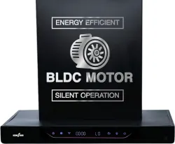Kenstar AeroGlide BLDC T SHAPE 60CM 1500 CMH 60 cm Filterless Auto-clean Chimney With BLDC Motor 10 Speed Touch & Gestur