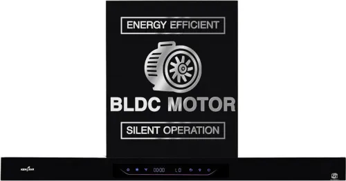 Image of Kenstar AeroGlide BLDC T SHAPE 90 CM 1500 CMH 90 cm Filterless Auto-clean Chimney With BLDC Motor 10 Speed Touch & Gestu