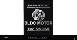 Kenstar AeroGlide BLDC T SHAPE 90 CM 1500 CMH 90 cm Filterless Auto-clean Chimney With BLDC Motor 10 Speed Touch & Gesture Control Powerful Suction Low Noise Auto Clean Chimney (Wall Mounted...