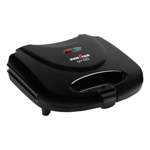 Image of Kenstar GRILLI 750W Sandwich Grill Maker | Non-Stick 2-Slice Plates | Cool-Touch Body & Auto Cut-Off | Black
