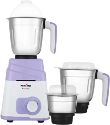 Image of Kenstar MAXXO PRO 750 W Mixer Grinder (MAXXO PRO | 3 Jars | White, Purple)