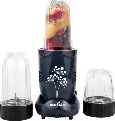 Kenstar Nutrino Blender 350 W Mixer Grinder (Nutrino Blender 3J | 3 Jars | Blue)