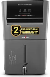 Kenstar Pureza 8L RO+UV+UF Copper & Alkaline Water Purifier (Grey)