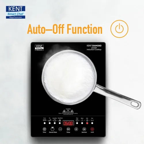 Image of KENT 2000 W Induction Cooktop Touch Panel (Black, 116130)