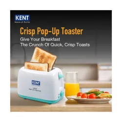 Kent Crisp 2 Slice 750W Pop Up Toaster