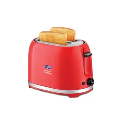 KENT Pop Up Toaster 850 Watts|2 Slice Automatic Pop Up | Cool Touch Body | 7 Browning Modes | Reheat Function | Removable Bread Crumb Tray | Cord Storage Under Base | Red