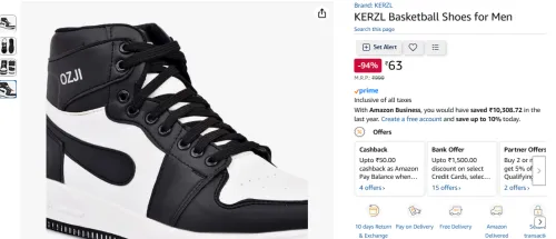 Image of KERZL Basketball Shoes for Men