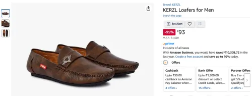 Image of KERZL Loafers for Men