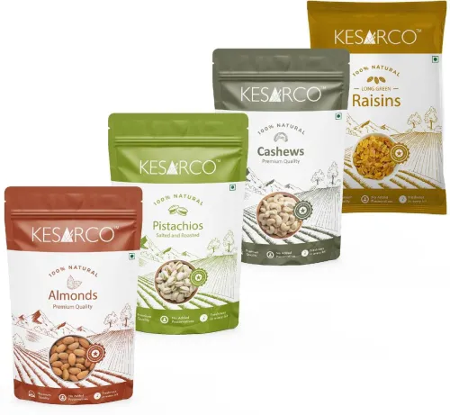 Image of KESARCO Dry Fruits Essentials combo (4x200)