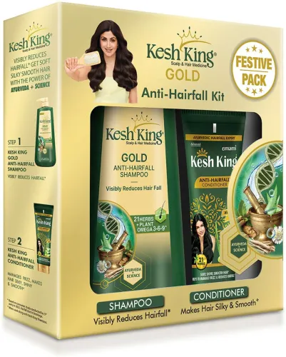 Image of Kesh King Gold Anti Hairfall Kit
