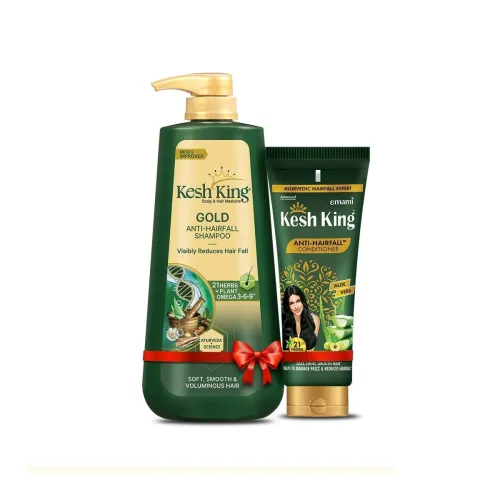 Image of Kesh King Gold Anti Hairfall Kit 800ml