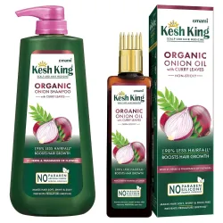 Kesh King Ayurvedic Onion Shampoo & Oil Combo
