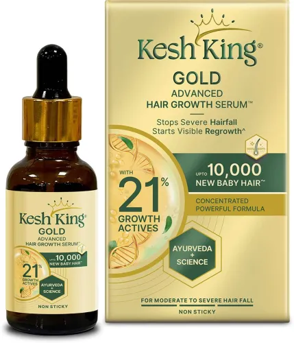 Image of Kesh King Gold Advanced Hair Growth Serum 21% Growth Actives (30 ml)