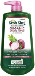 Kesh King Organic Onion Shampoo with Curry Leaves | Anti Hair Fall | Paraben Free | (1000 ml)