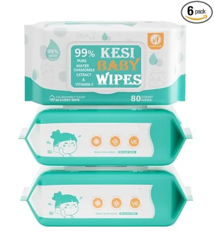 Image of KESI ORNAMENTS Sensitive Baby Wipes (480 Wipes, 6 Packs)