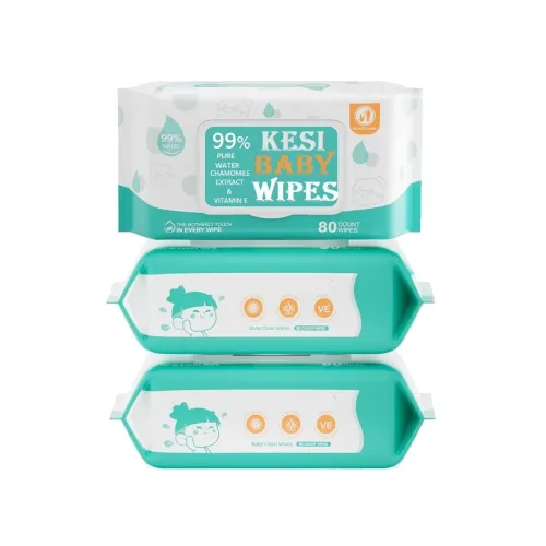 Image of KESI ORNAMENTS Water Wipes-Extra Large Size Design, 99% Water Based Wipes, Unscented & Hypoallergenic, Cleansing & Moist