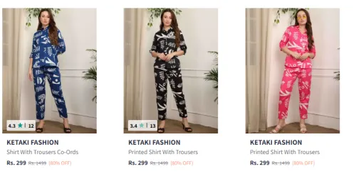 Image of KETAKI FASHION Printed Shirt With Shorts Starting at ₹299