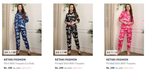 Image of KETAKI FASHION Women Co Ord Set Starting @ ₹299